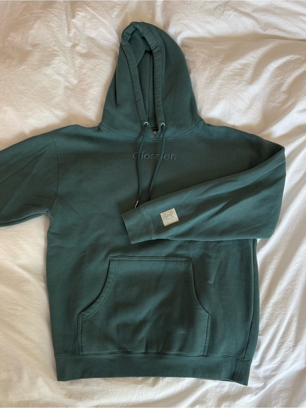Glossier Green Hoodie Limited Edition